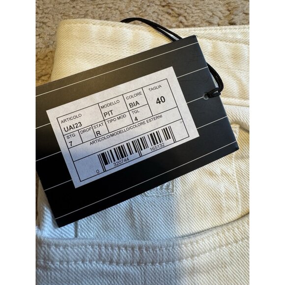 Ermenegildo Zegna Men's Off White Stretch Straight Leg Jeans US 40 IT 56 NEW - Picture 16 of 16